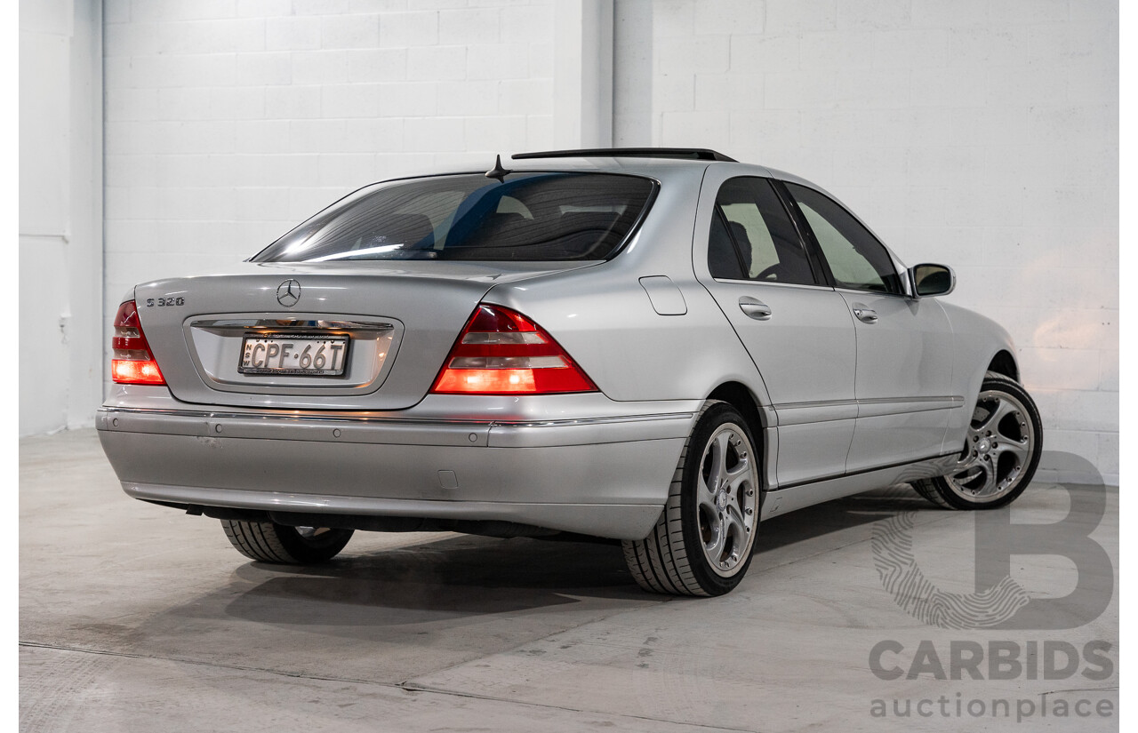 12/2000 Mercedes Benz S320 W220 4d Sedan Brilliant Silver Metallic V6 3.2L