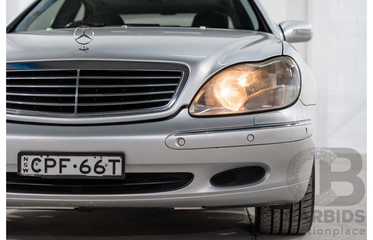 12/2000 Mercedes Benz S320 W220 4d Sedan Brilliant Silver Metallic V6 3.2L