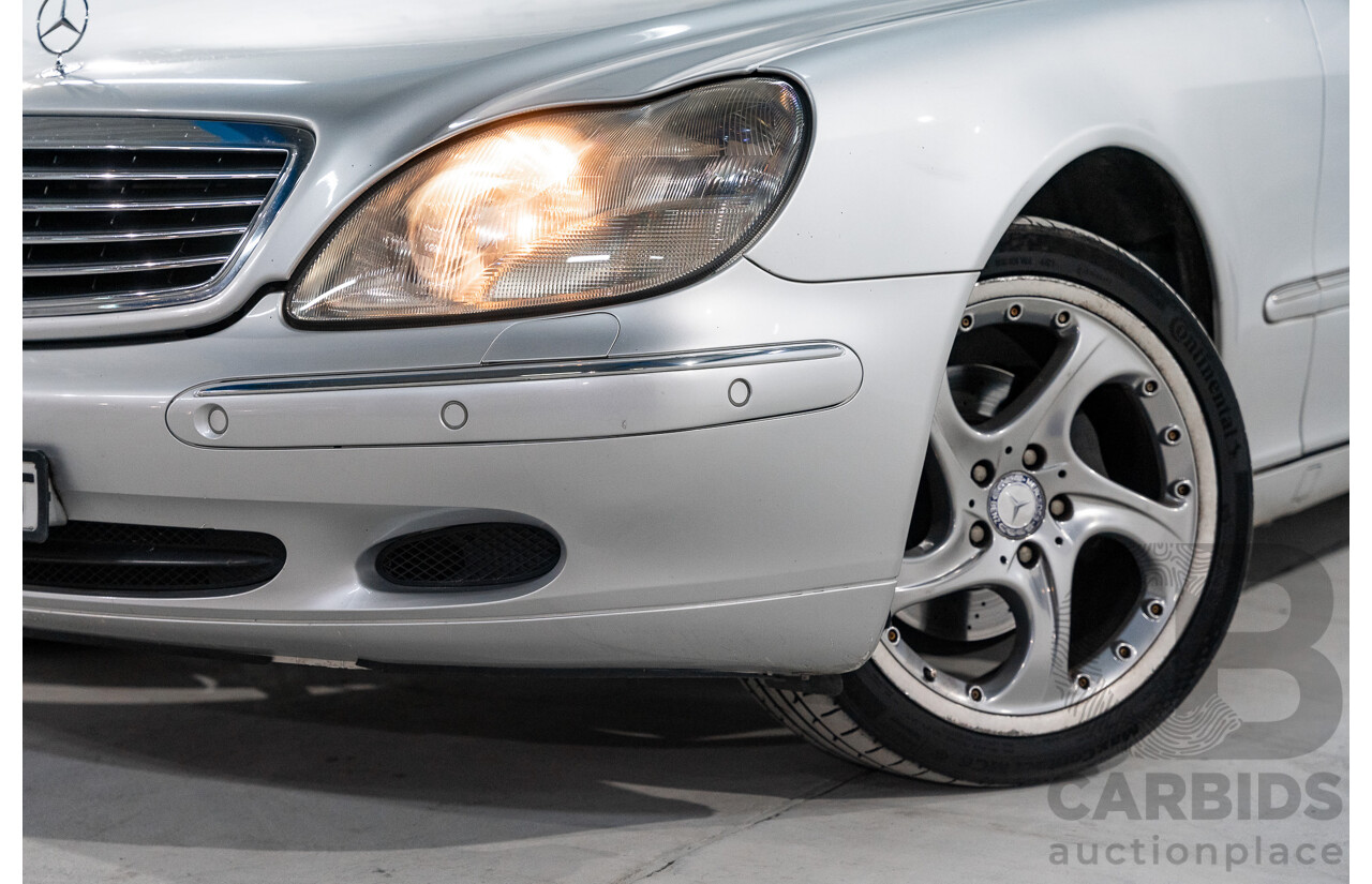 12/2000 Mercedes Benz S320 W220 4d Sedan Brilliant Silver Metallic V6 3.2L