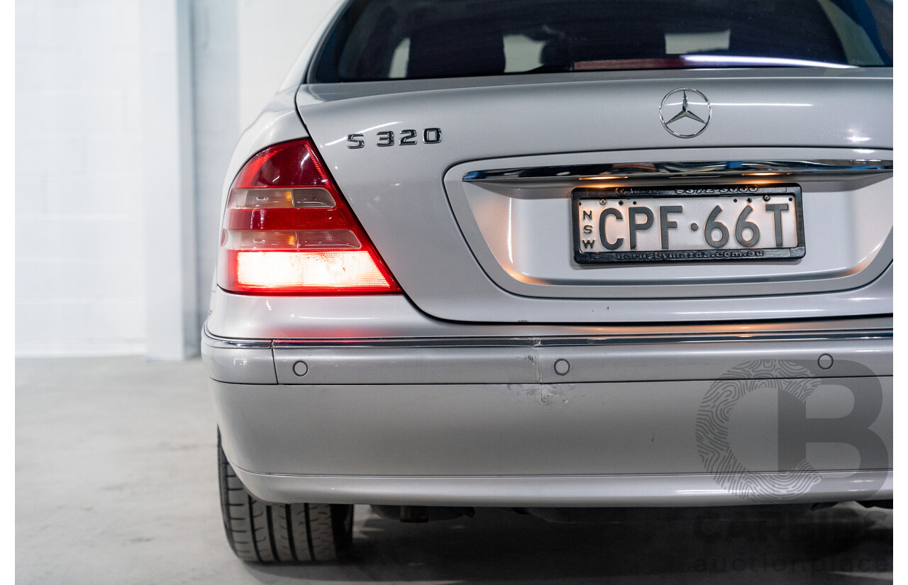 12/2000 Mercedes Benz S320 W220 4d Sedan Brilliant Silver Metallic V6 3.2L