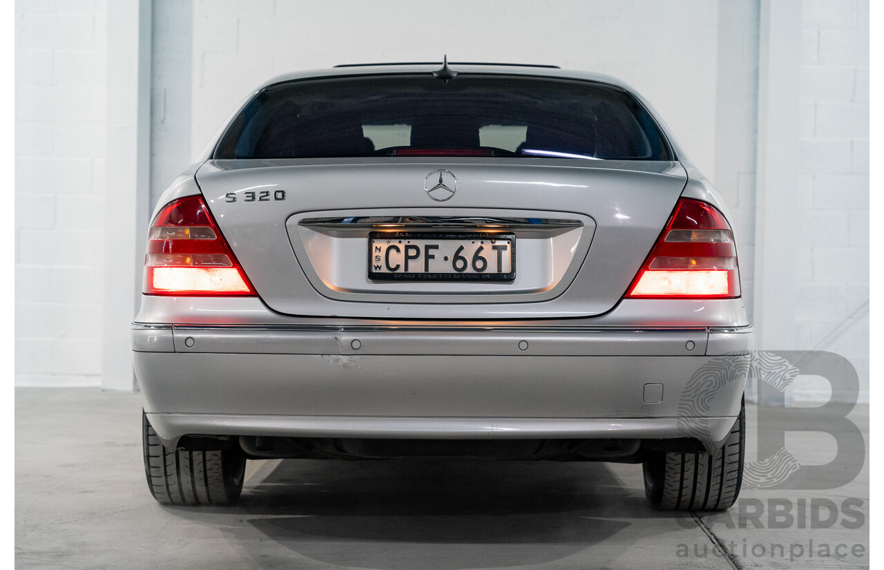12/2000 Mercedes Benz S320 W220 4d Sedan Brilliant Silver Metallic V6 3.2L