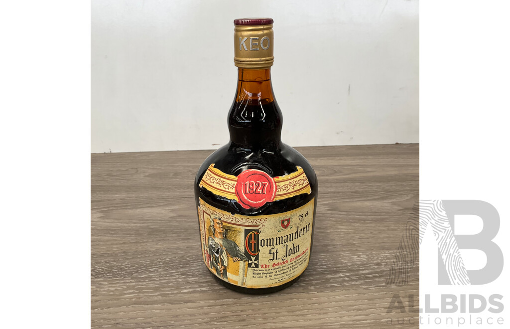 1927 Keo Commanderie St John Dessert Wine Cyprus