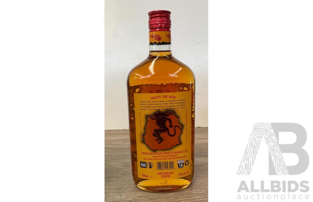 TANQUERAY London Dry Gin 700ml & NO.Ten Gin 700mL & FIREBALL Cinnamon Whisky 700ml -  Lot of 3