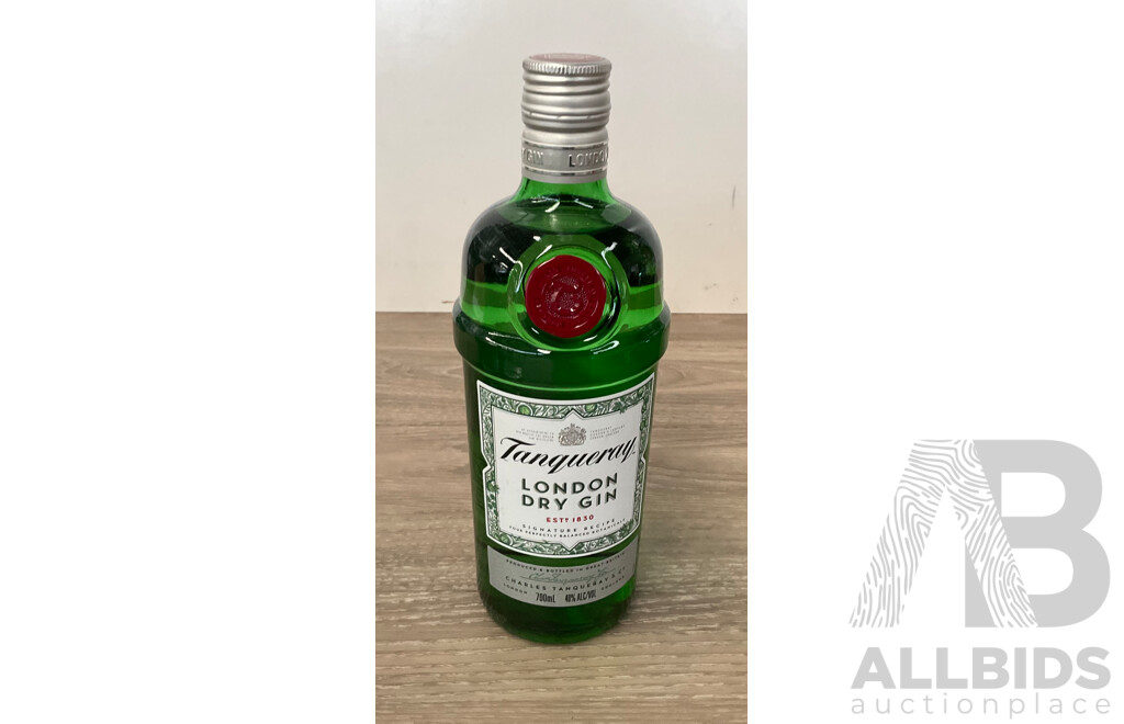 TANQUERAY London Dry Gin 700ml & NO.Ten Gin 700mL & FIREBALL Cinnamon Whisky 700ml -  Lot of 3
