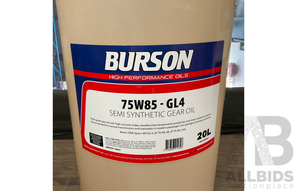 BURSON 75W85-GL4 Semi Synthetic Gear Oil 20 L