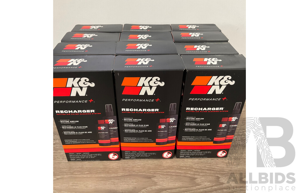 K&N Performance Cotton Air Filter Cleaning Kit 99-5050 - Lot of 12