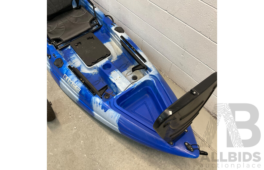KINGS 2.85m Deluxe Single-Seat Kayak & Paddles & Kayak Trollery