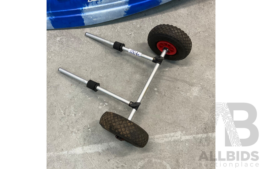 KINGS 2.85m Deluxe Single-Seat Kayak & Paddles & Kayak Trollery