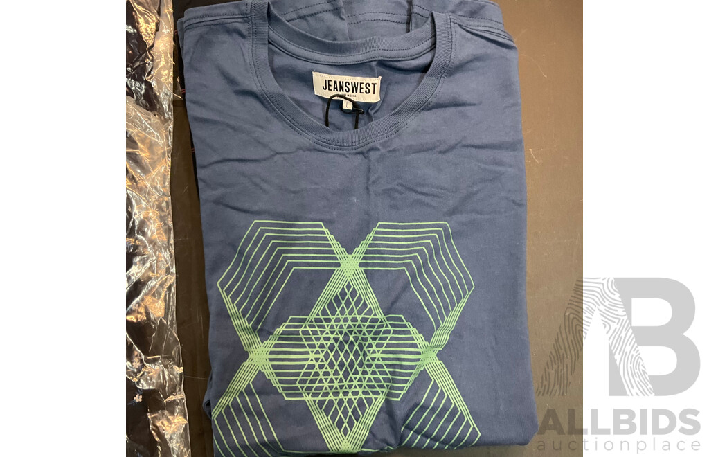 Assorted of JEANSWEST T-shirt/Shirt/POLO  (Size L ) - Lot of 10