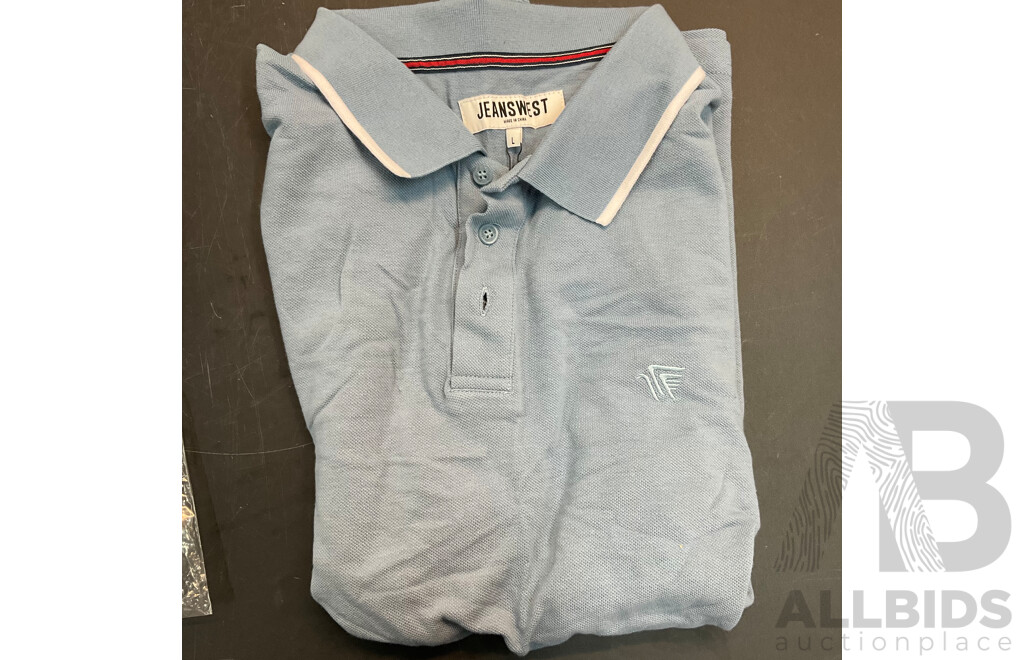 Assorted of JEANSWEST T-shirt/Shirt/POLO  (Size L ) - Lot of 10