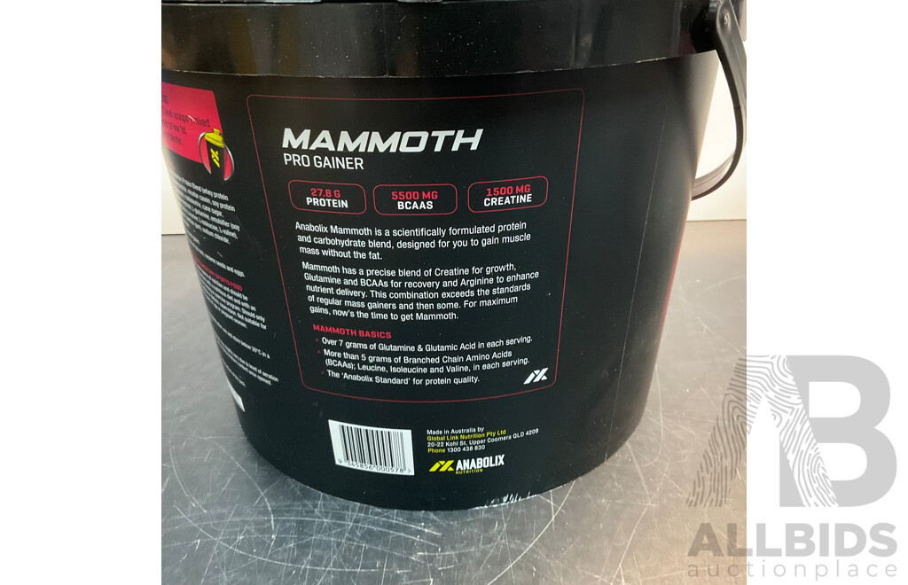 GENETIX Lean WPI Rapid Release Protein 3KG &  MAMMOTH Pro Gainer 4KG