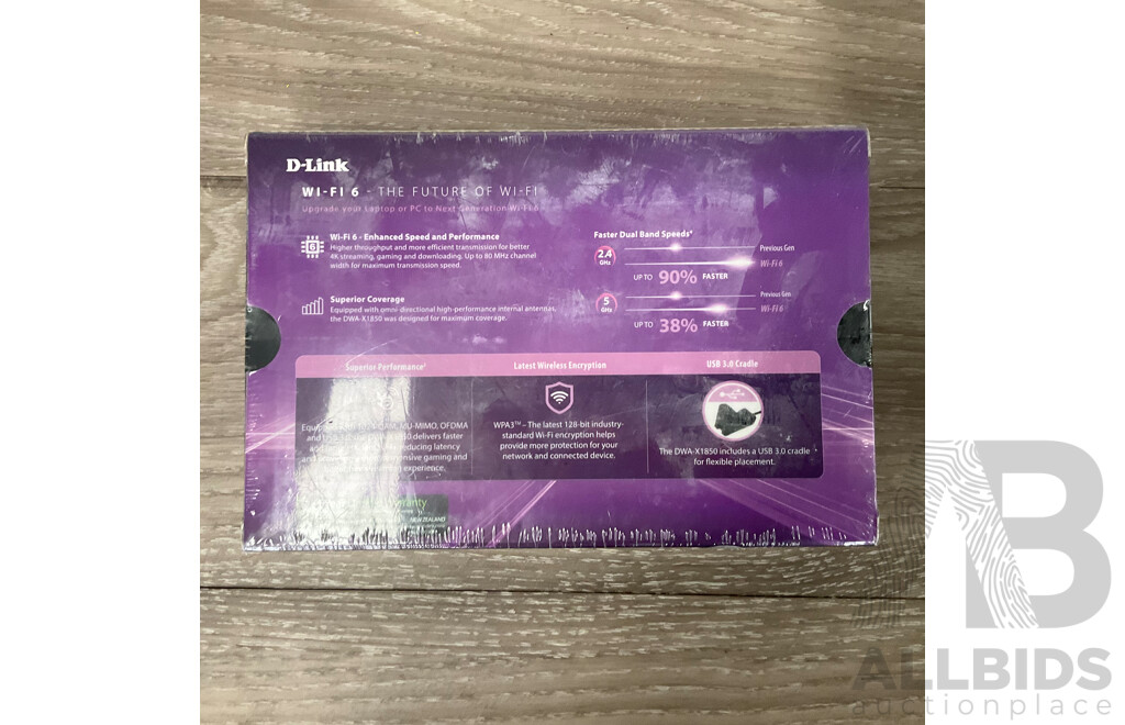 D-LINK EXO Ax1800 Wifi 6 USB Adapter & Range Extender - Lot of 2