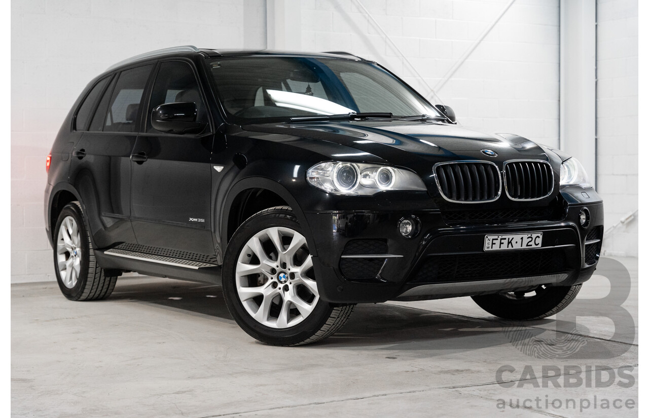 1/2012 BMW X5 Xdrive 35i E70 MY12 Upgrade 4d Wagon Black Turbo 3.0L - 7 Seater