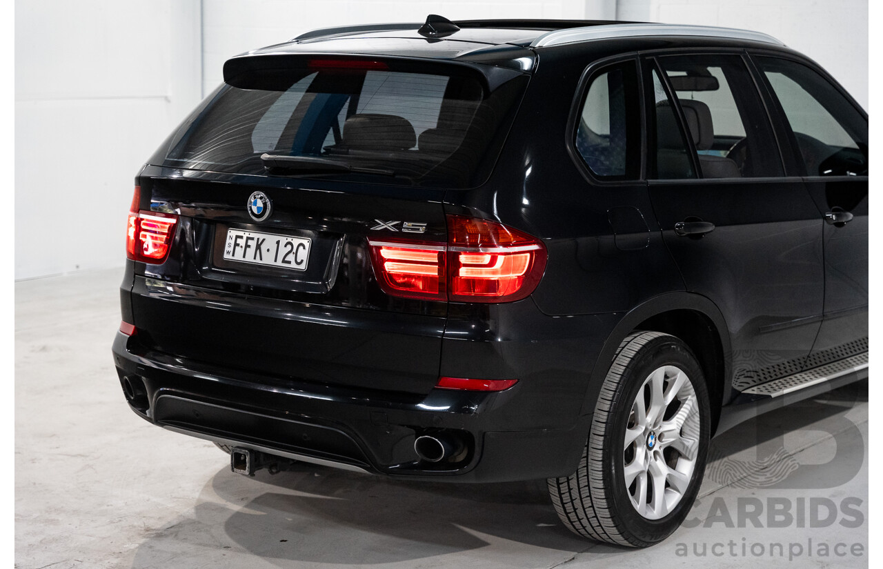 1/2012 BMW X5 Xdrive 35i E70 MY12 Upgrade 4d Wagon Black Turbo 3.0L - 7 Seater