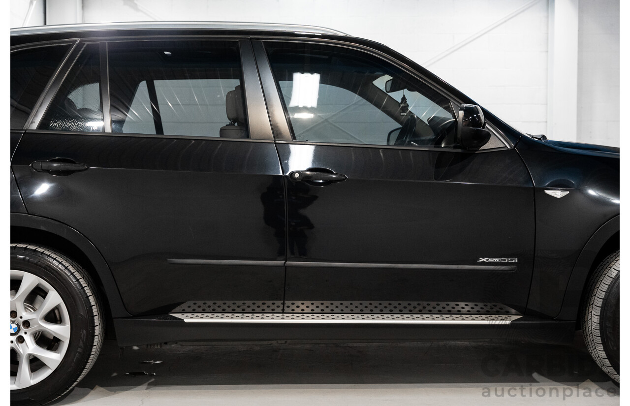 1/2012 BMW X5 Xdrive 35i E70 MY12 Upgrade 4d Wagon Black Turbo 3.0L - 7 Seater