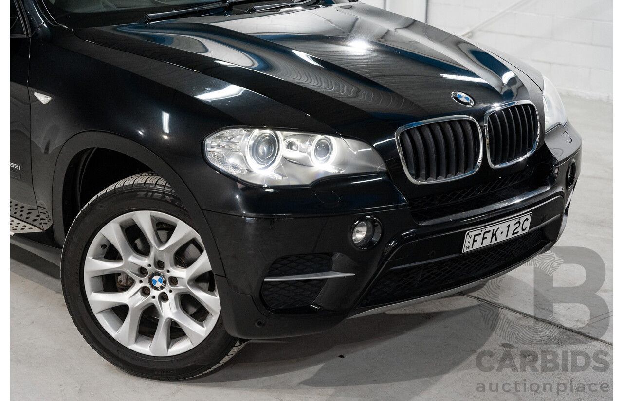 1/2012 BMW X5 Xdrive 35i E70 MY12 Upgrade 4d Wagon Black Turbo 3.0L - 7 Seater