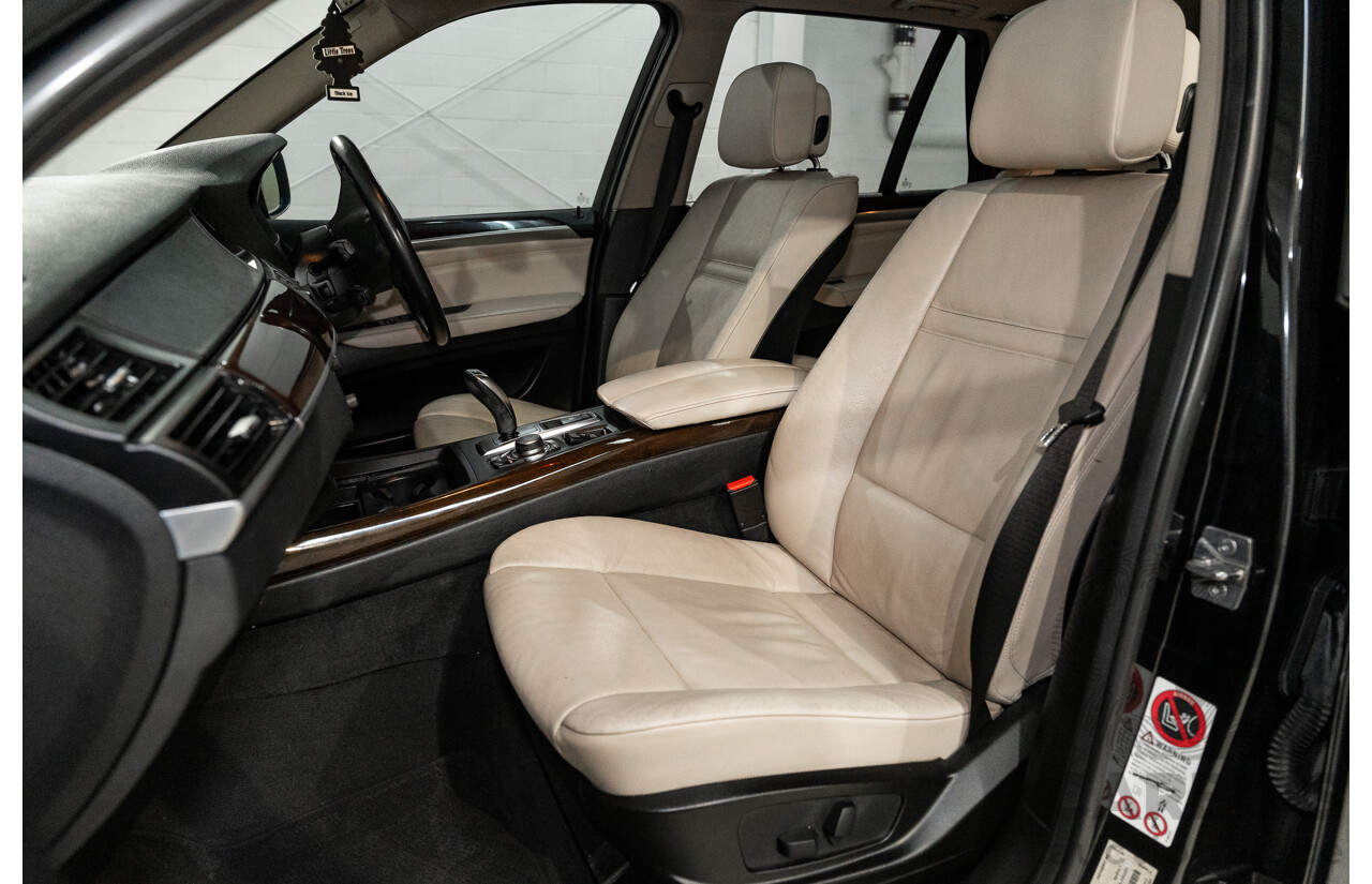 1/2012 BMW X5 Xdrive 35i E70 MY12 Upgrade 4d Wagon Black Turbo 3.0L - 7 Seater