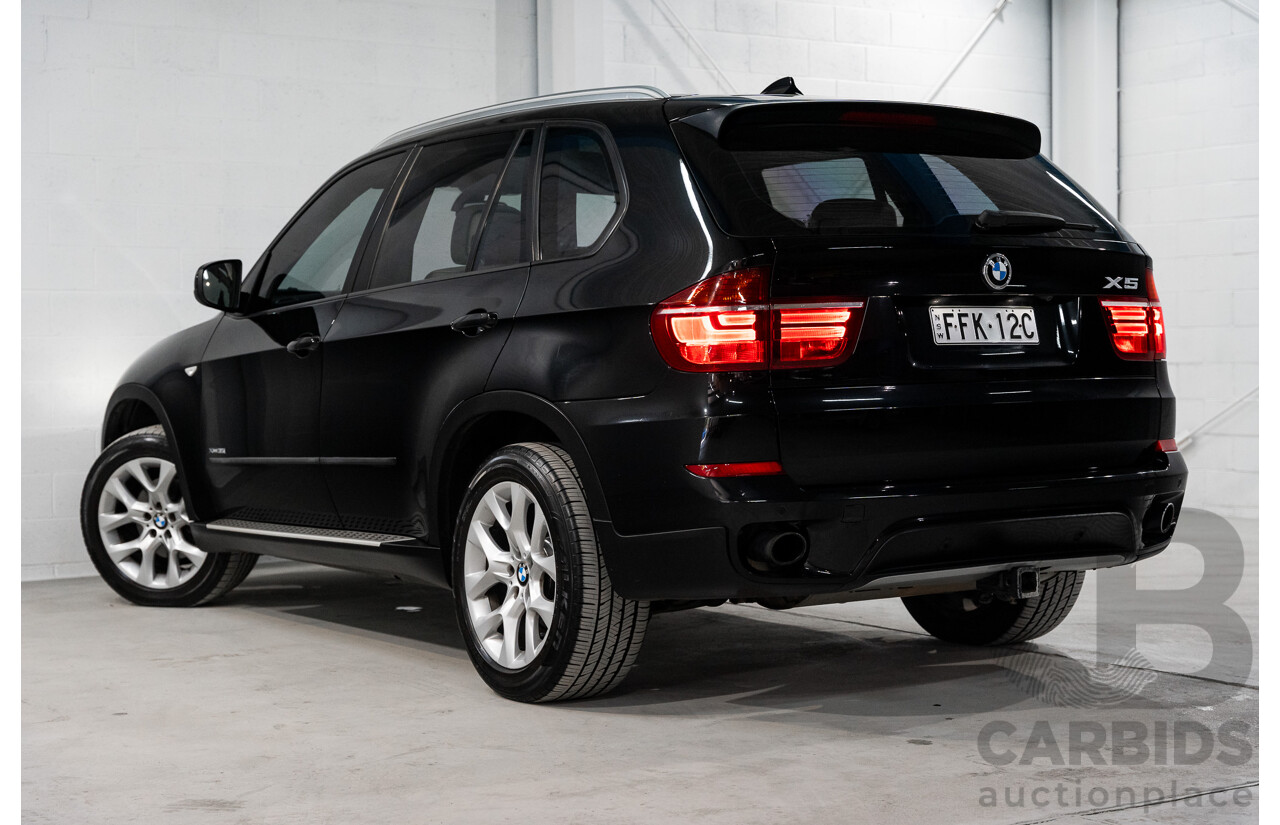 1/2012 BMW X5 Xdrive 35i E70 MY12 Upgrade 4d Wagon Black Turbo 3.0L - 7 Seater