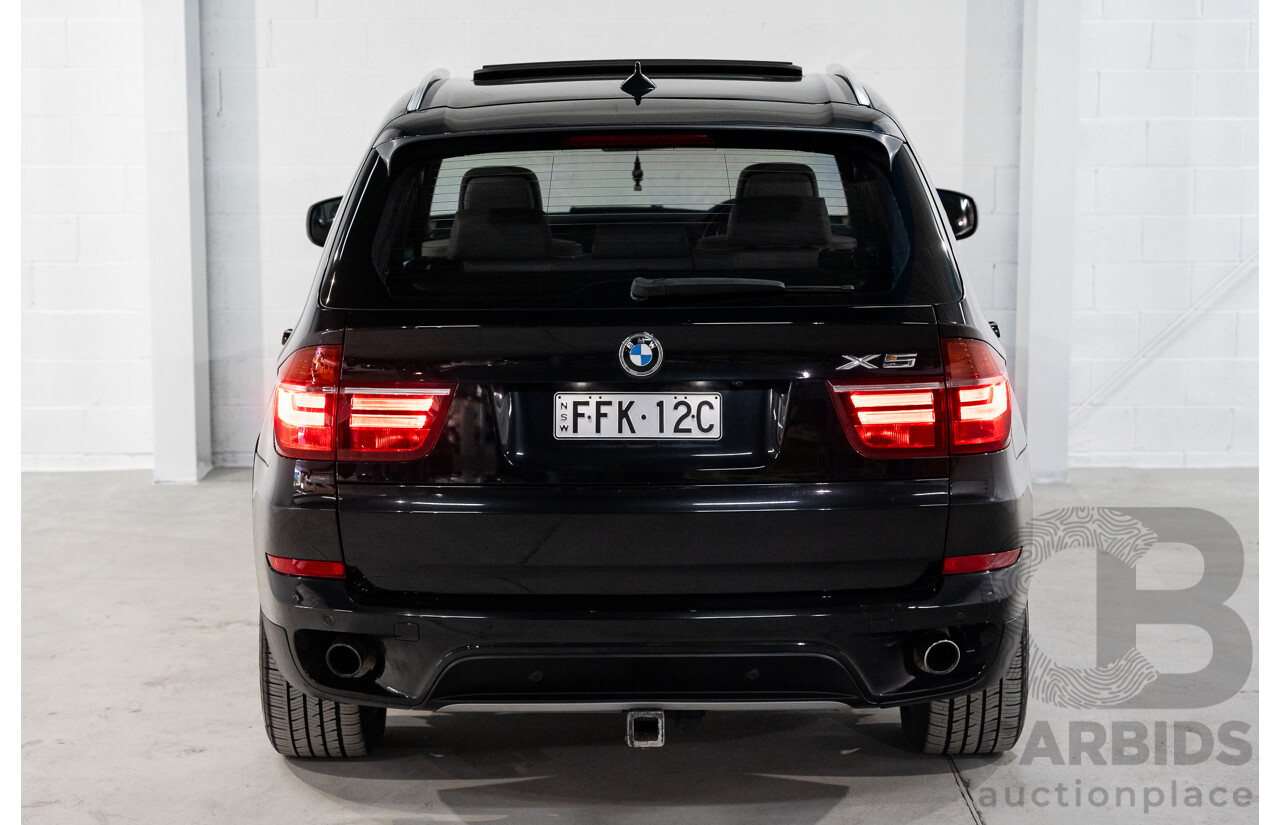 1/2012 BMW X5 Xdrive 35i E70 MY12 Upgrade 4d Wagon Black Turbo 3.0L - 7 Seater