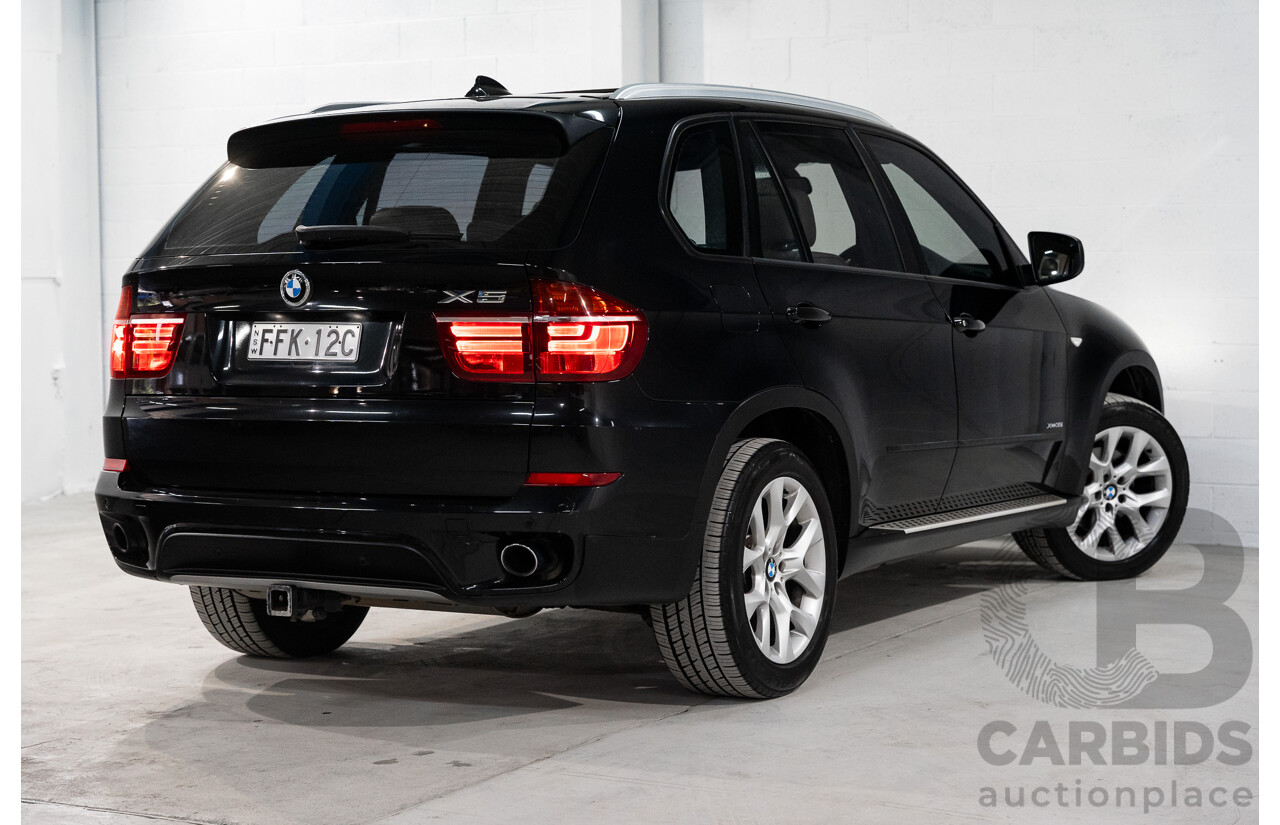 1/2012 BMW X5 Xdrive 35i E70 MY12 Upgrade 4d Wagon Black Turbo 3.0L - 7 Seater