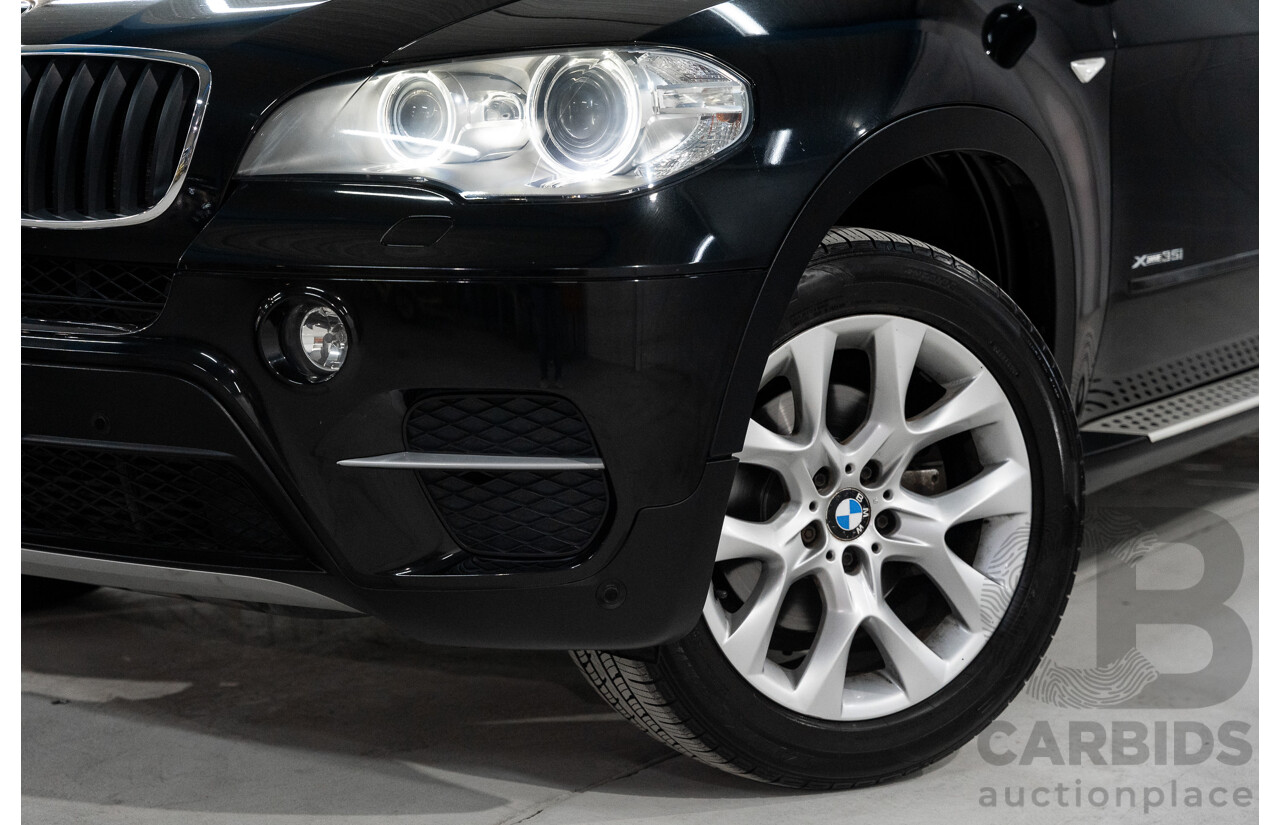 1/2012 BMW X5 Xdrive 35i E70 MY12 Upgrade 4d Wagon Black Turbo 3.0L - 7 Seater