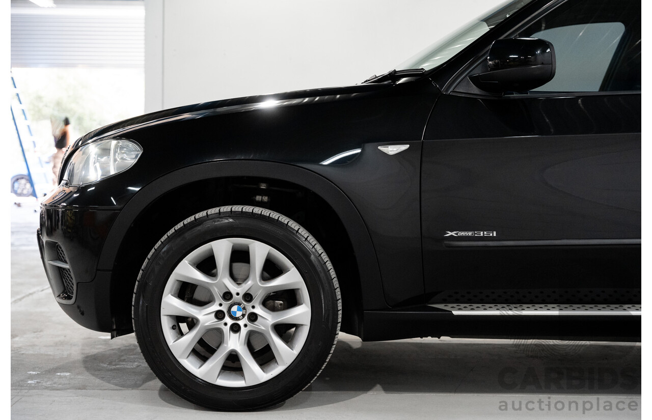 1/2012 BMW X5 Xdrive 35i E70 MY12 Upgrade 4d Wagon Black Turbo 3.0L - 7 Seater