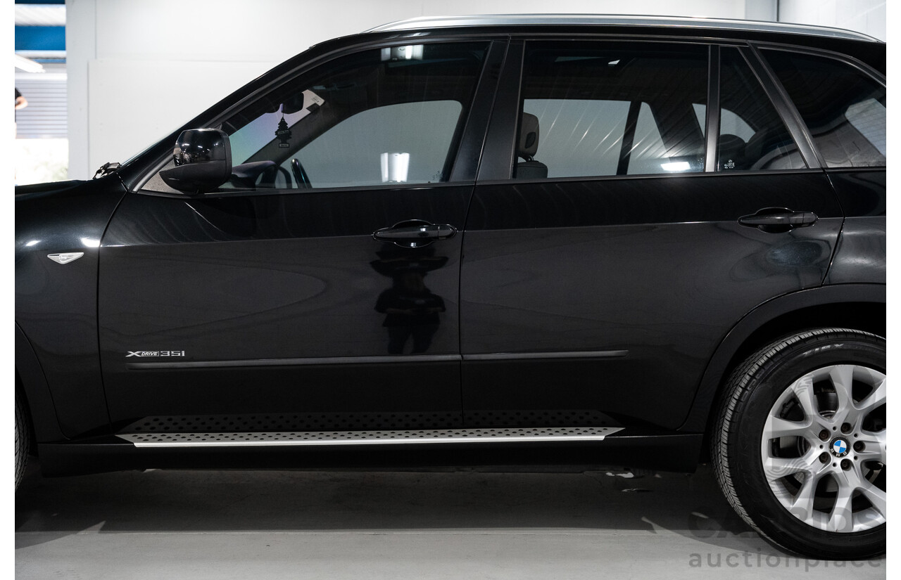 1/2012 BMW X5 Xdrive 35i E70 MY12 Upgrade 4d Wagon Black Turbo 3.0L - 7 Seater