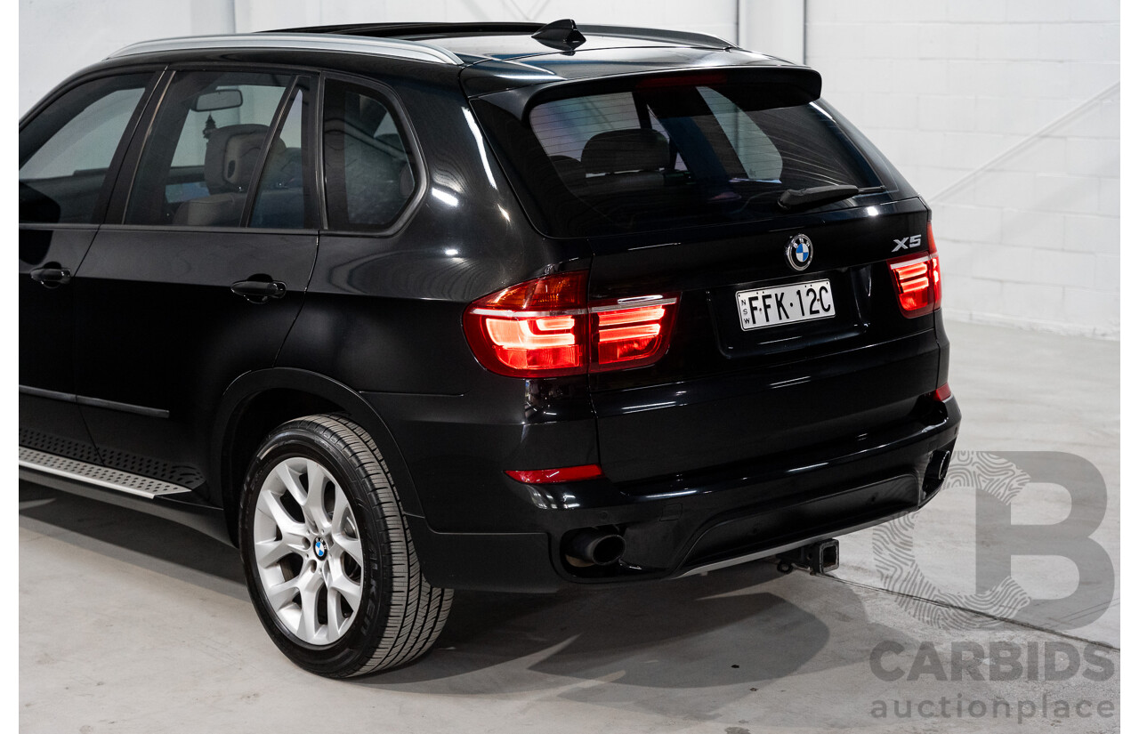 1/2012 BMW X5 Xdrive 35i E70 MY12 Upgrade 4d Wagon Black Turbo 3.0L - 7 Seater