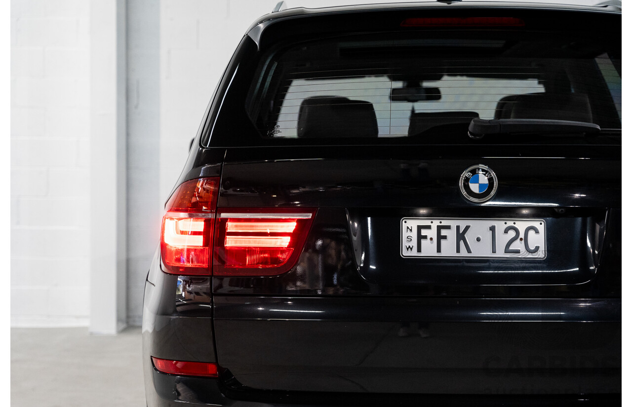 1/2012 BMW X5 Xdrive 35i E70 MY12 Upgrade 4d Wagon Black Turbo 3.0L - 7 Seater