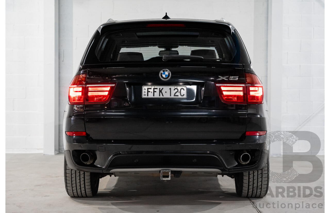 1/2012 BMW X5 Xdrive 35i E70 MY12 Upgrade 4d Wagon Black Turbo 3.0L - 7 Seater