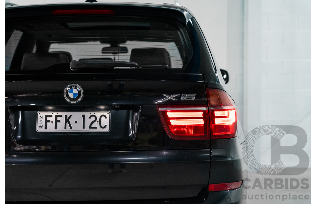 1/2012 BMW X5 Xdrive 35i E70 MY12 Upgrade 4d Wagon Black Turbo 3.0L - 7 Seater