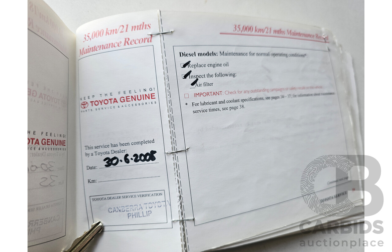 4/2004 Toyota Landcruiser Prado GXL (4x4) GRJ120R 4d Wagon Black 4.0L