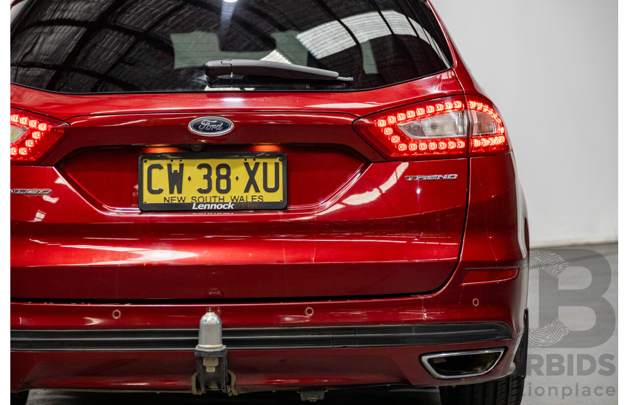 04/2018 Ford Mondeo Trend TDCi MD MY18 4d Wagon Ruby Red Turbo Diesel 2.0L