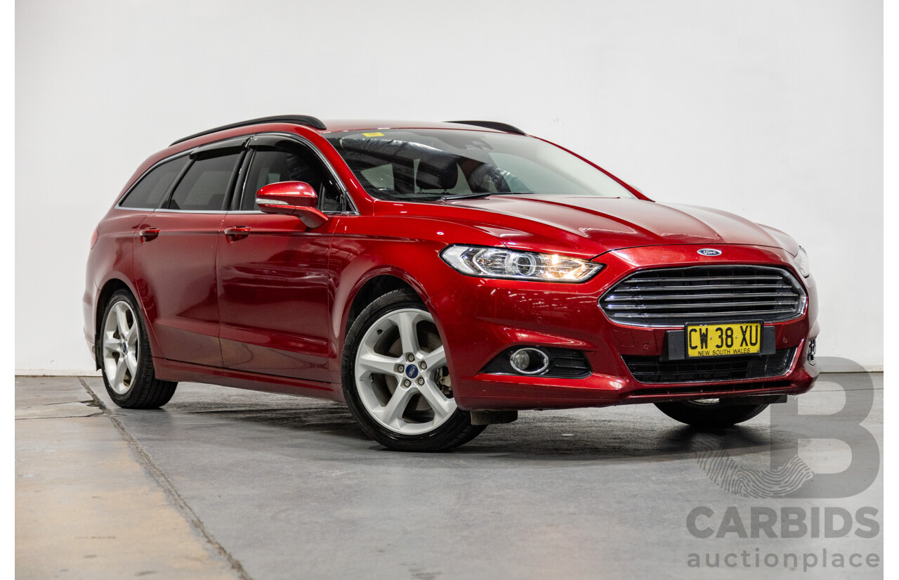04/2018 Ford Mondeo Trend TDCi MD MY18 4d Wagon Ruby Red Turbo Diesel 2.0L