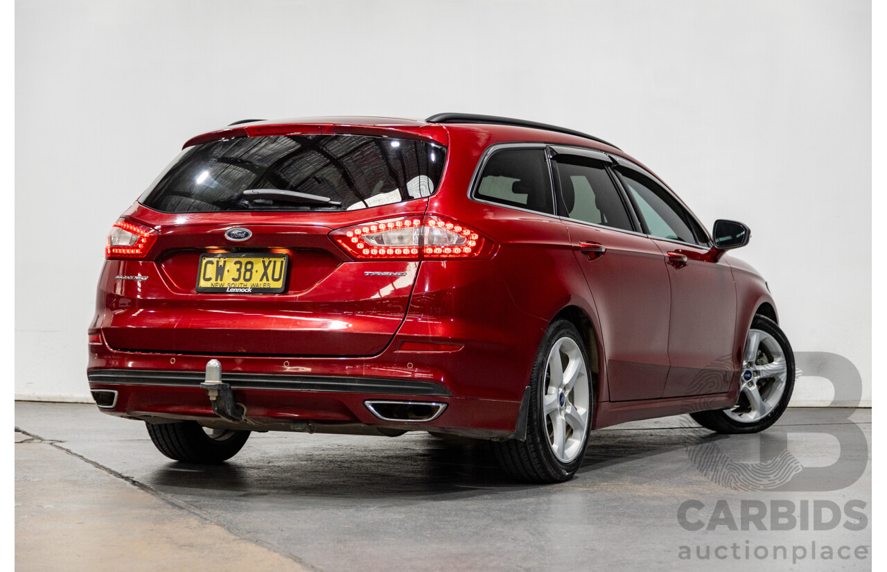 04/2018 Ford Mondeo Trend TDCi MD MY18 4d Wagon Ruby Red Turbo Diesel 2.0L