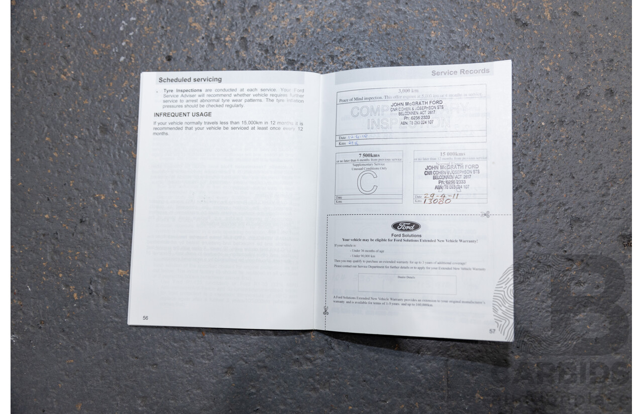 9/2009 Ford G6E Turbo FG 4d Sedan White Turbo 4.0L