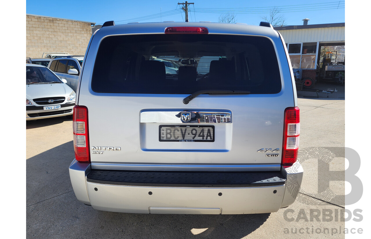 07/2007 Dodge Nitro SXT 4x4 KA 4D Wagon Silver 2.8L