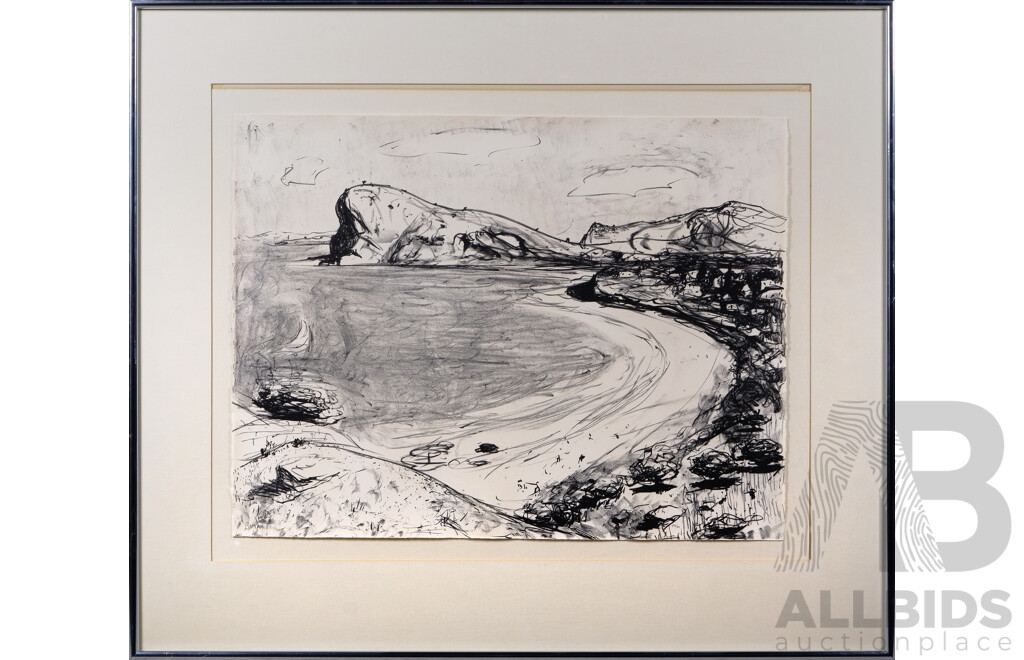 Lloyd Rees (1895-1988), South Coast Beach 1980, Lithograph