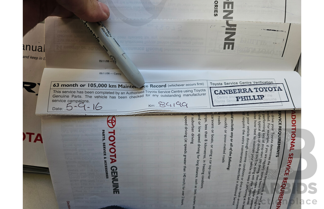 4/2010 Toyota Camry Touring SE ACV40R 09 UPGRADE 4d Sedan White 2.4L