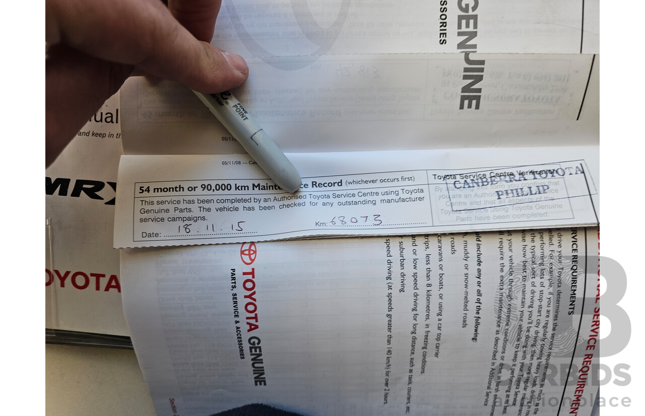 4/2010 Toyota Camry Touring SE ACV40R 09 UPGRADE 4d Sedan White 2.4L