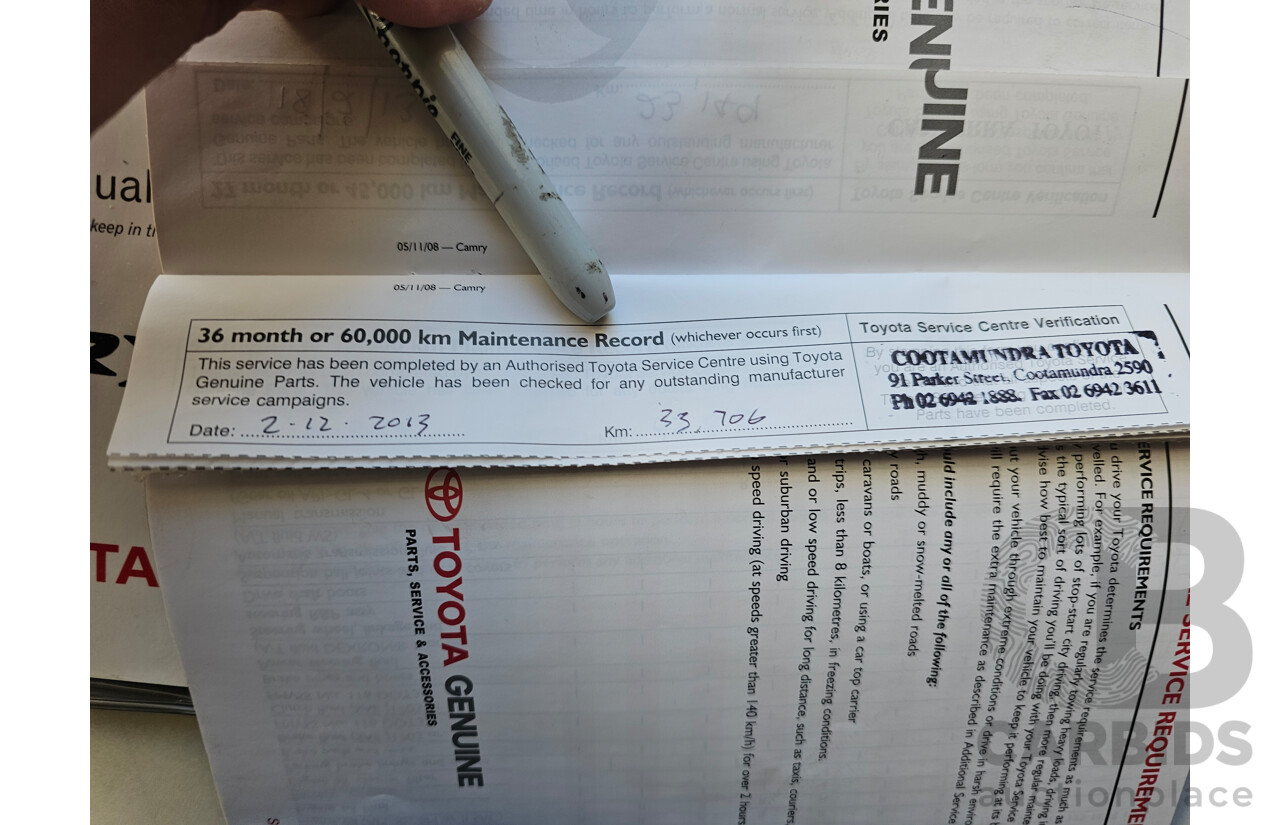 4/2010 Toyota Camry Touring SE ACV40R 09 UPGRADE 4d Sedan White 2.4L