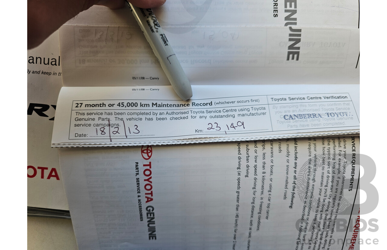 4/2010 Toyota Camry Touring SE ACV40R 09 UPGRADE 4d Sedan White 2.4L