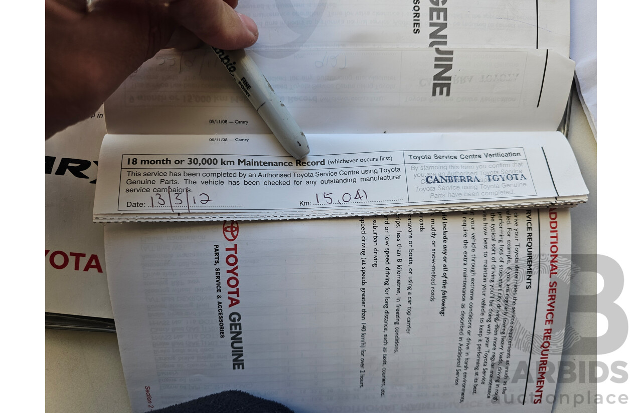 4/2010 Toyota Camry Touring SE ACV40R 09 UPGRADE 4d Sedan White 2.4L