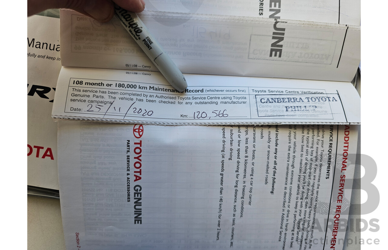 4/2010 Toyota Camry Touring SE ACV40R 09 UPGRADE 4d Sedan White 2.4L