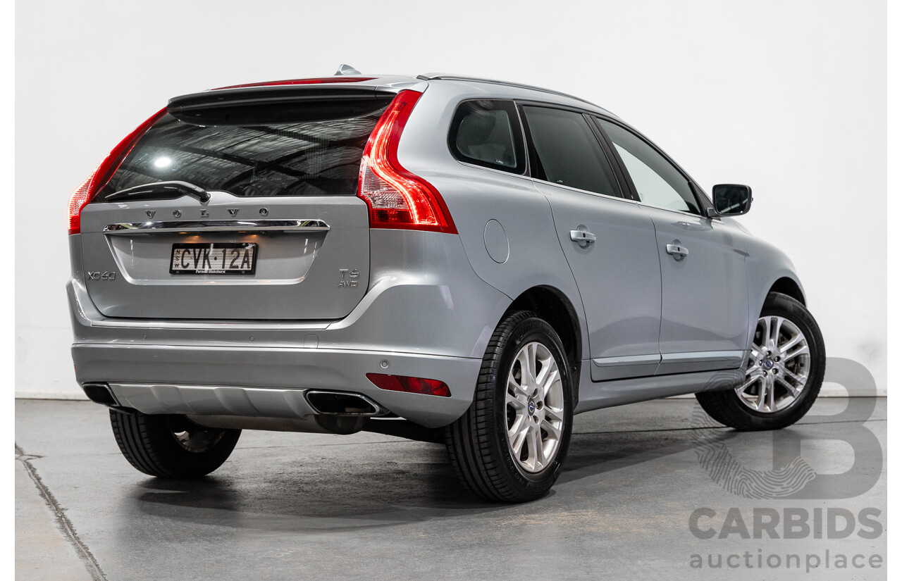 1/2015 Volvo XC60 T6 Luxury (AWD) DZ MY15 4d Bright Silver Metallic Turbo 3.0L