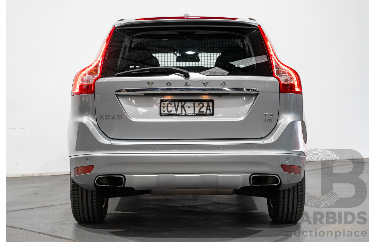 1/2015 Volvo XC60 T6 Luxury (AWD) DZ MY15 4d Bright Silver Metallic Turbo 3.0L
