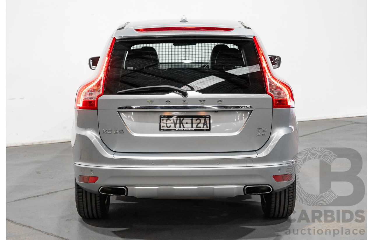1/2015 Volvo XC60 T6 Luxury (AWD) DZ MY15 4d Bright Silver Metallic Turbo 3.0L