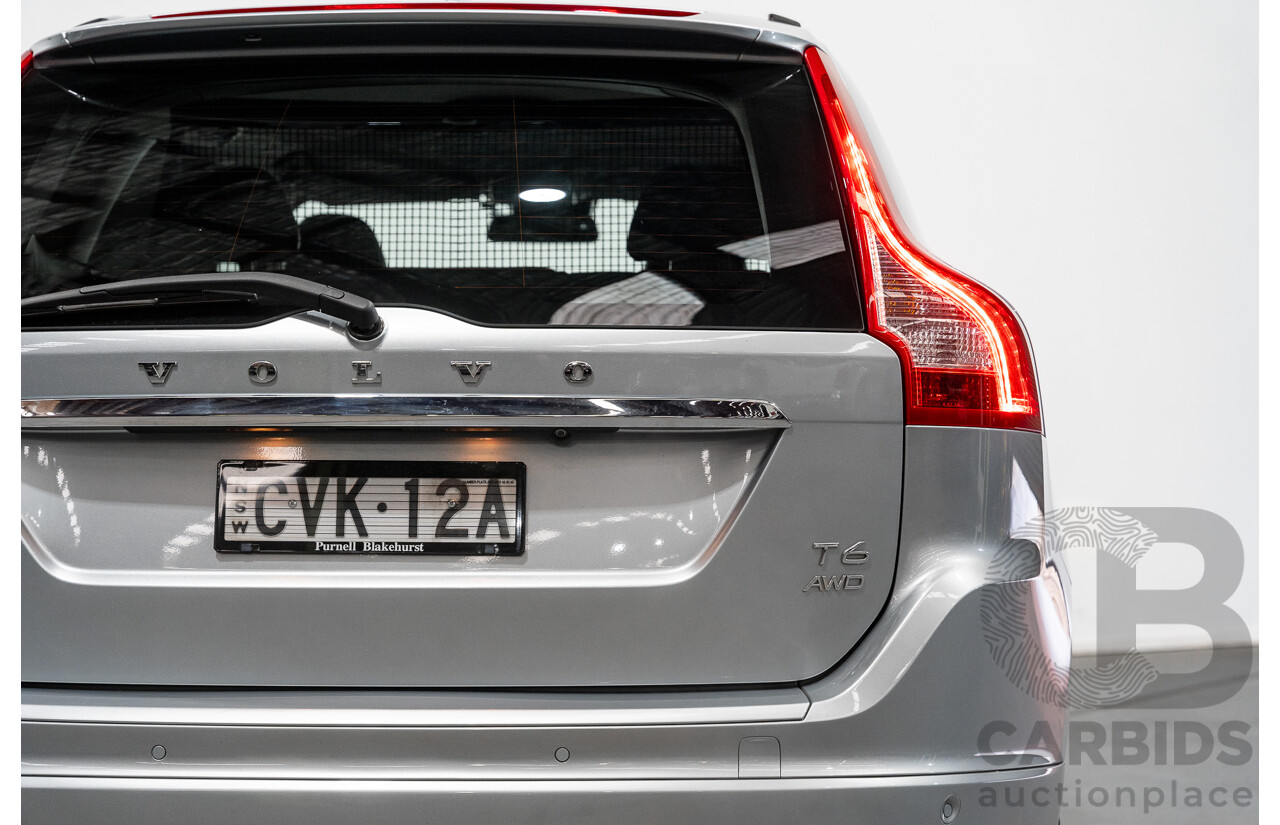 1/2015 Volvo XC60 T6 Luxury (AWD) DZ MY15 4d Bright Silver Metallic Turbo 3.0L