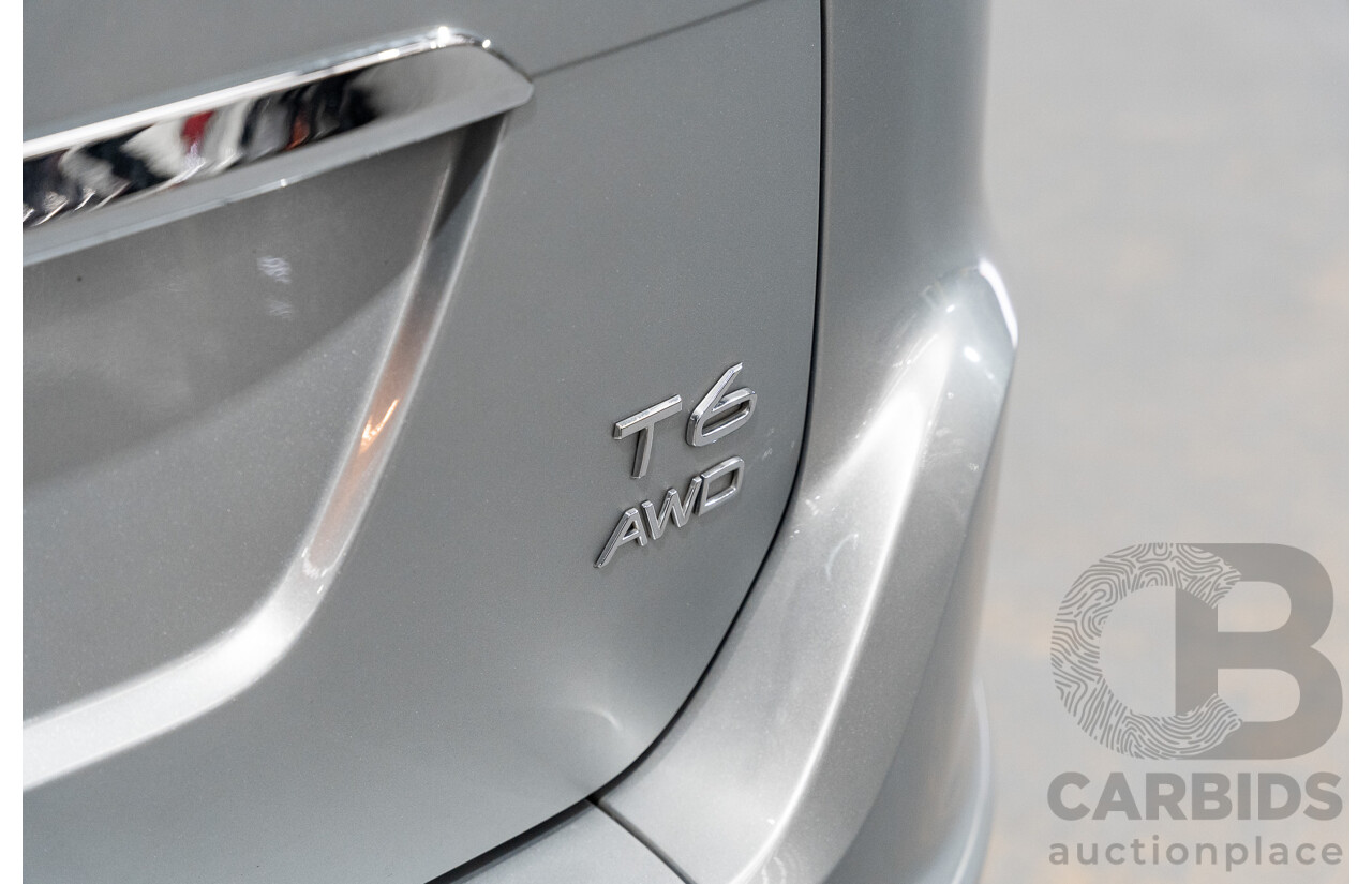 1/2015 Volvo XC60 T6 Luxury (AWD) DZ MY15 4d Bright Silver Metallic Turbo 3.0L