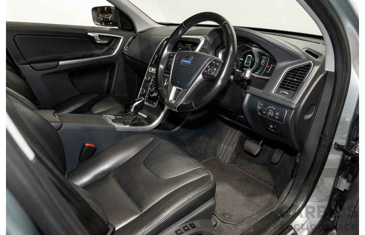 1/2015 Volvo XC60 T6 Luxury (AWD) DZ MY15 4d Bright Silver Metallic Turbo 3.0L